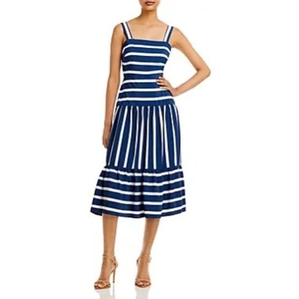Sam Edelman Nautical Stripe Midi Dress-Women Size 8